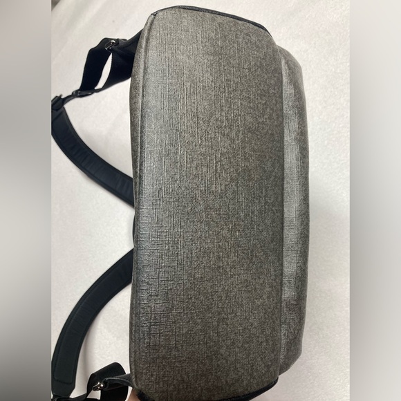 TUMI Hudson Varek Laptop Backpack Grey Black Canvas 14” Bag‎